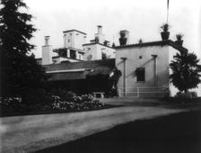 Exterior side, Mrs. Phoebe Apperson Hearst's home, Pleasanton, California, 1920s. Creator: Frances Benjamin Johnston