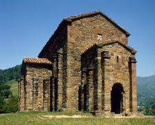 Exterior, St Christine of Lena, Asturias, Spain, 9th century, (2002). Creator: LTL