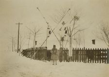 Exterior Red Cross hospital bldg. at Chemulpo, c1904. Creator: Robert Lee Dunn