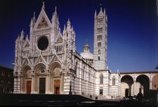 Exterior view of the Cathedral of Siena