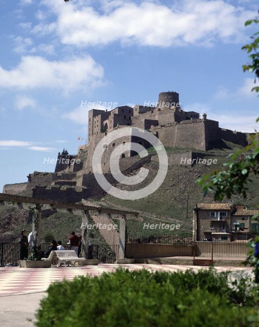 Exterior view of the Cardona Castle, it preserves remains of the 12th and 13th centuries building…