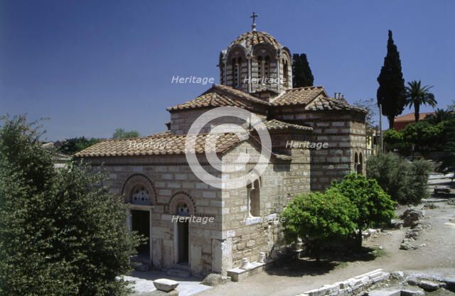 Exterior view of the Church of the Apostles in Athens.