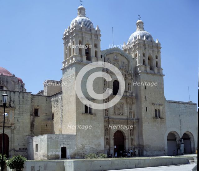 Exterior view of the Church of the Convent of Santo Domingo in Oaxaca.
