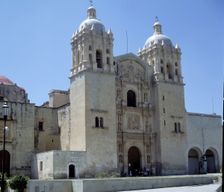 Exterior view of the Church of the Convent of Santo Domingo in Oaxaca