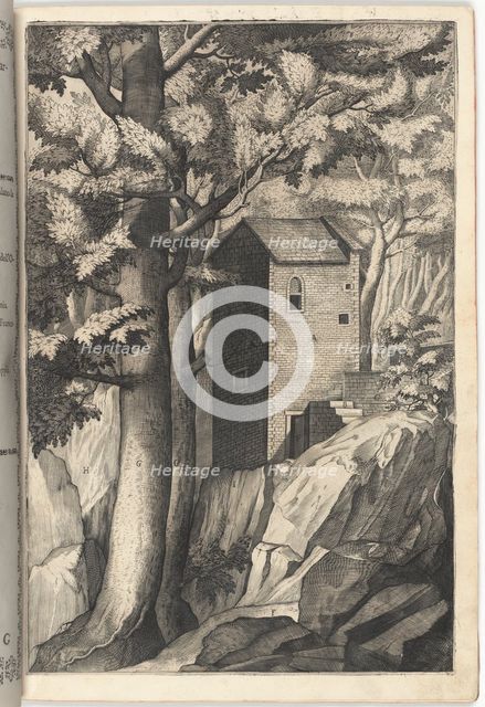 Exterior View of the Chapel of the Cardinal (Veduta esterna della cappella...) [plate G], 1612. Creator: Jacopo Ligozzi.