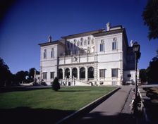 Exterior view of the Borghese Gallery and Gardens designed by Domenico Savino