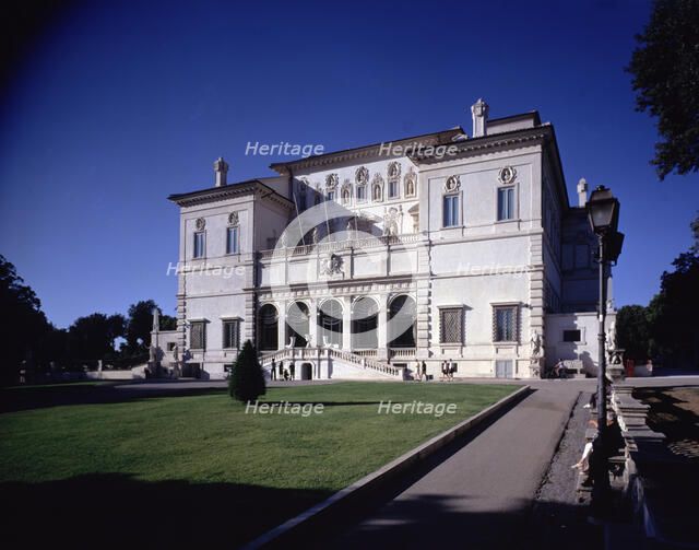 Exterior view of the Borghese Gallery and Gardens designed by Domenico Savino.