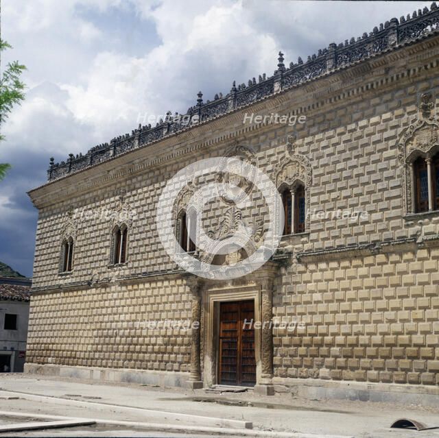 Exterior view of the Ducal Palace, built between 1492 and 1495 for the Dukes of Medinacelli. It s…