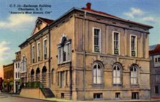 Exterior view of the Exchange building, Charleston, South Carolina, USA, 1940