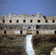 Exterior view of the House of the Nuns of Chichen Itza
