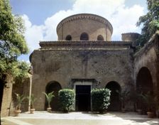 Exterior view of the Mausoleum of Santa Costanza, built in 350 AD for the daughter of Constantine
