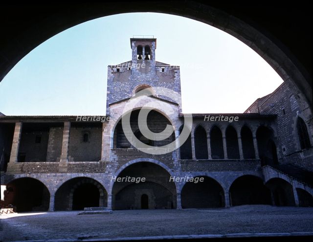 Exterior view of the Palace of the Kings of Majorca in Perpignan.