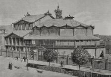 Exterior view of the Pignatelli Theatre, Saragossa, Aragon, Spain, 1878. Creator: Unknown