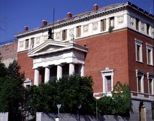 Exterior view of the Royal Spanish Academy of the Language in Madrid