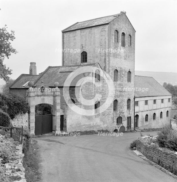 Exterior view of an unidentified watermill in Batheaston, Avon, 1945. Artist: Eric de Maré