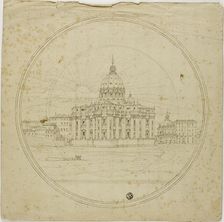 Exterior View of Apse, Saint Peter's, n.d. Creator: Lievin Cruyl