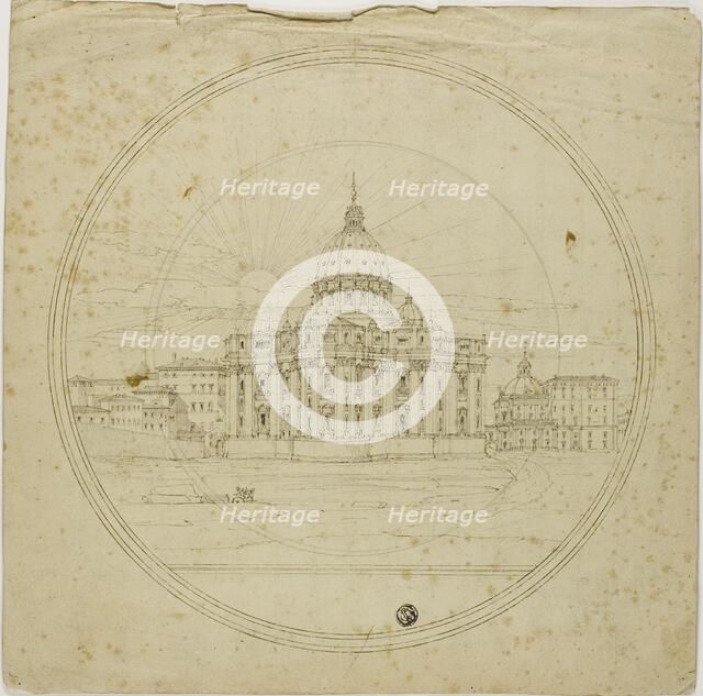 Exterior View of Apse, Saint Peter's, n.d. Creator: Lievin Cruyl.