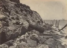 Exterior View of Fort Sumpter, 1860s. Creator: George N. Barnard