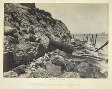 Exterior View of Fort Sumpter, 1866. Creator: George N. Barnard