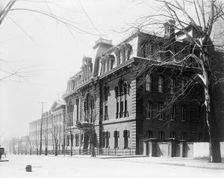 Exterior view of Georgetown Visitation Preparatory School, Washington, DC, between 1890 and 1910(?). Creator: Frances Benjamin Johnston