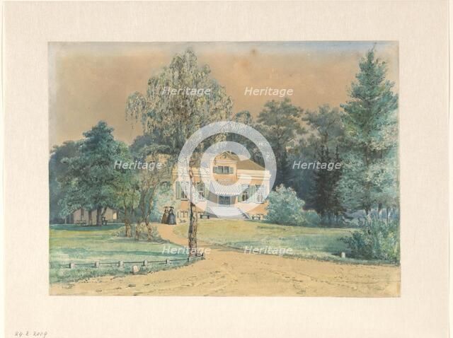 Exterior view of Het Kleine Loo, 1860. Creator: Jan Gerard Smits.