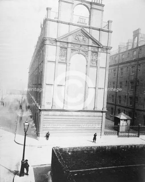 Exterior view of newly erected artizan dwellings in Artizan Street, City of London, c1880. Creator: Henry Dixon.