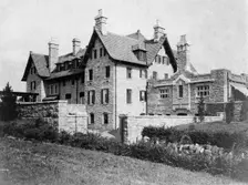 Exterior view of rear and side of home of Edmund Cogswell Converse, Greenwich, Connecticut, 1908. Creator: Frances Benjamin Johnston