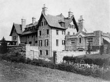 Exterior view of rear and side of home of Edmund Cogswell Converse, Greenwich, Connecticut, 1908. Creator: Frances Benjamin Johnston