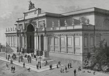 Exterior view, Palazzo delle Esposizioni, Rome, Italy, 1883. Creator: Bernardo Rico