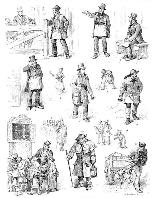 Extinct types of old London life, 1890. Creator: Unknown.