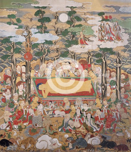 Extinction of the Buddha (nehan-zu). Creator: Unknown.