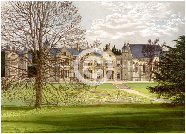 Exton House, Rutland, home of the Earl of Gainsborough, c1880. Artist: Unknown