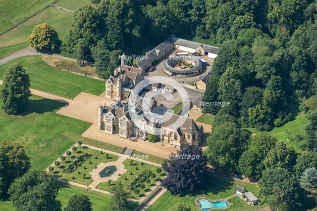 Exton Hall, a 19th century country house with chapel, stables and riding school, Rutland, 2024. Creator: Robyn Andrews.