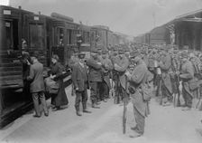 Extra-territorial French troops, Dunkerque, 1914. Creator: Bain News Service