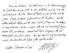Extract of a letter from Lord Orrery to Dr Birch, 1746, (1840).Artist: John Boyle, Earl of Corke and Orrery