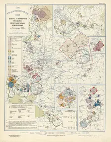 Extraction and primary processing of non-metallic minerals as of January 1, 1933, 1934. Creator: Mikhail Alekseevich TSvetkov