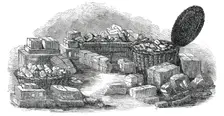 Extraordinary Accumulation of Postage Stamps, 1850. Creator: Unknown