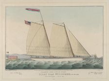 Extraordinary Express Across the Atlantic - Pilot Boat William J. Romer, Captain McGuire, ..., 1846. Creator: Nathaniel Currier