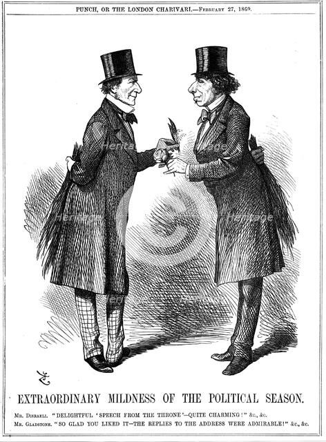 'Extraordinary Mildness of the Political Season', 1869. Artist: John Tenniel