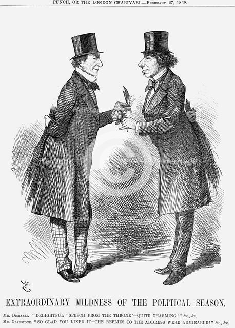 'Extraordinary Mildness of The Political Season', 1869. Creator: John Tenniel.