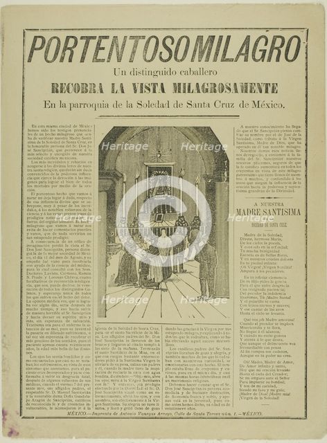 Extraordinary Miracle, n.d. Creator: José Guadalupe Posada.