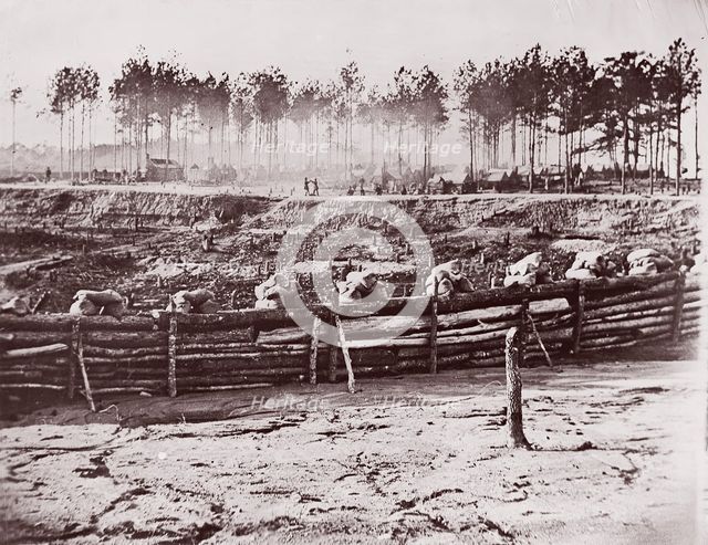 Extreme Left of Bermuda Hundred Lines, 1861-65. Creator: Andrew Joseph Russell.
