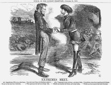 Extremes Meet 1863. Artist: John Tenniel