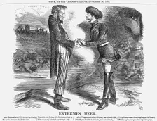 Extremes Meet 1863. Creator: John Tenniel