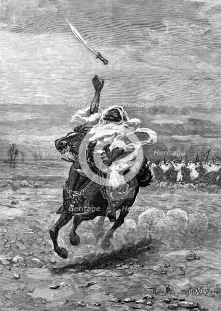 Exultation, drawn by S. Berkley, 1883. Creator: Eugène Froment.