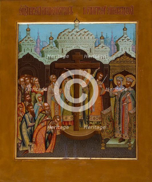 Exaltation of the Holy Cross', end of 19th century. Creator: Chirikov, Osip Semionovich (?-1903).