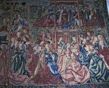Exaltation of Saint Joseph, in a tapestry preserved in the Cathedral of Tarragona