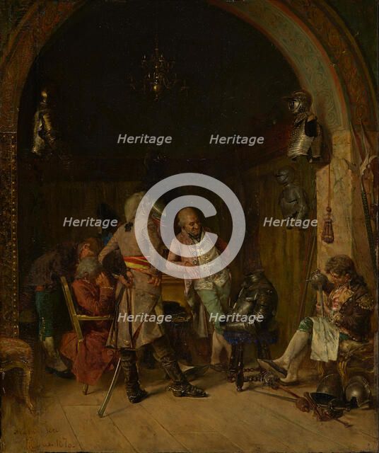 Examining Antique Arms, 1870. Creator: José Villegas Cordero.