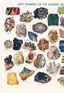 Examples of the Different Rocks That Make Up The Earth's Crust 1935
