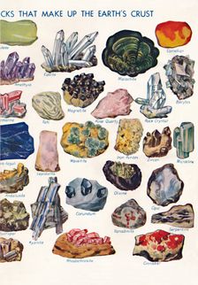 Examples of the Different Rocks That Make Up The Earth's Crust 1935